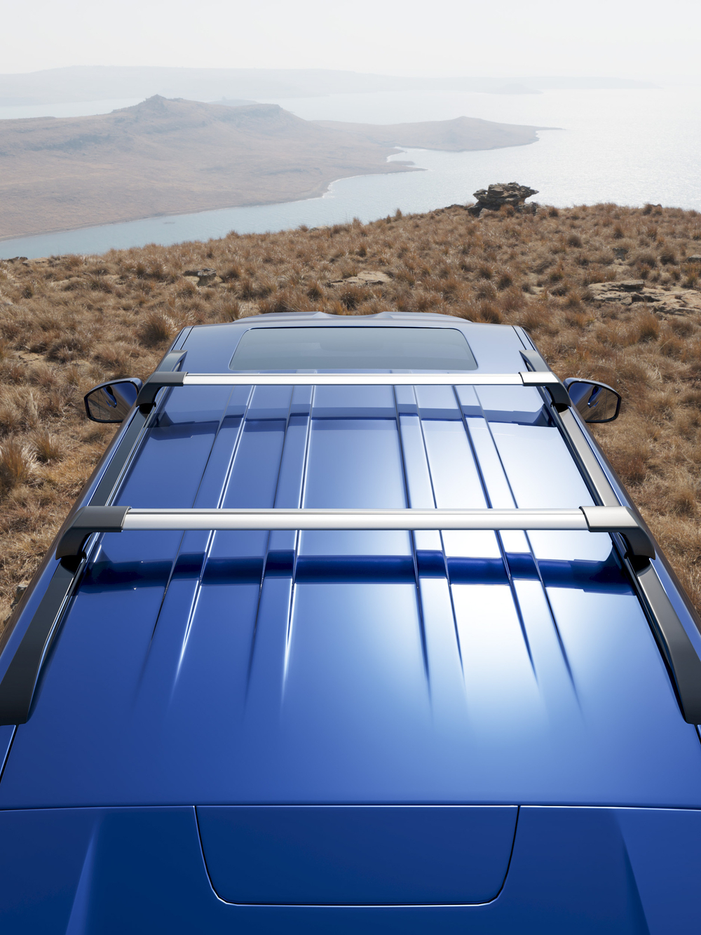 Багажник на рейлинги для Hyundai Creta 2021-наст.время M43-5003S ,серый