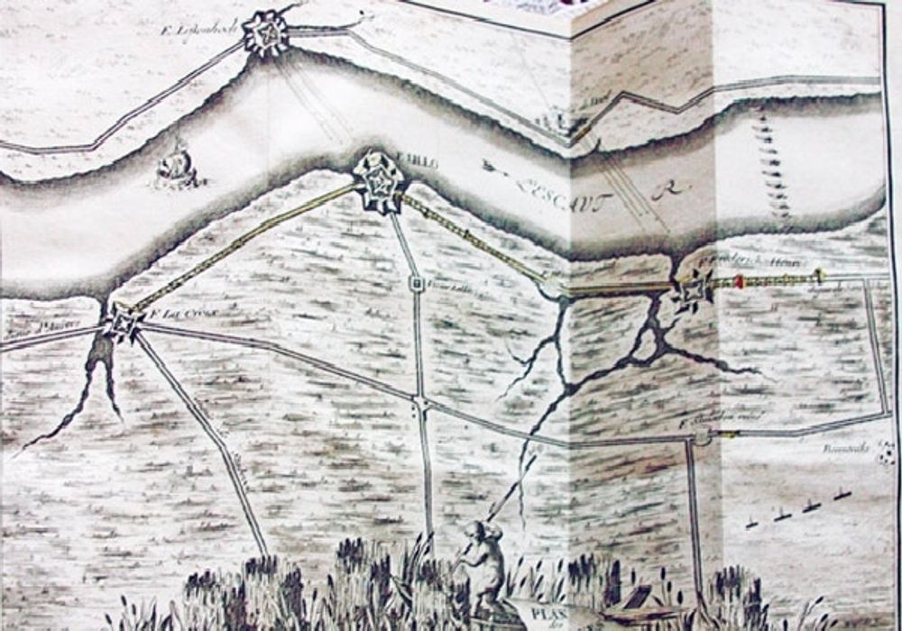 "Plans et journaux des sieges de la derniere Guerre de Flandres"  1750 г.