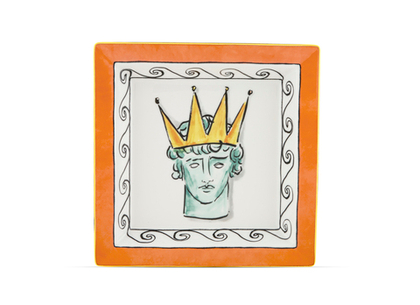 Мелочница квадратная RG IL Viaggio Di Nettuno Rock Orange (24.5 см)