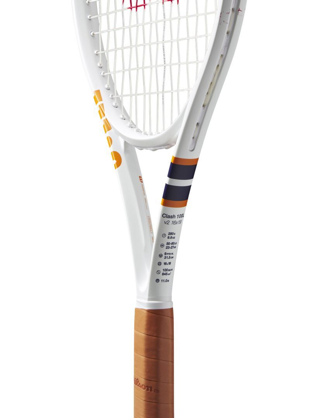 Теннисная ракетка Wilson Clash 100L V2 Roland Garros 2023