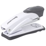 Степлер №24/6, 26/6 металлический BRAUBERG "Universal+", до 25 листов, белый, 227781