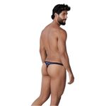 Мужские трусы тонги темно-синие с принтом Clever VOYAGE THONG 132508