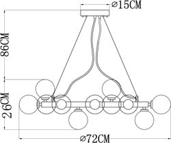 Подвесная люстра Arte Lamp