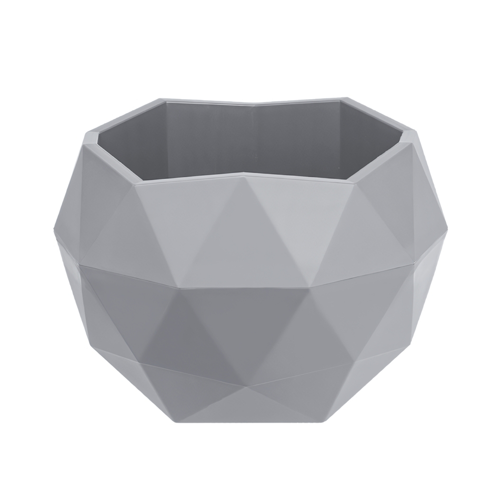 Кашпо "Топаз" (1,2л.) Цв. Серый жемчуг