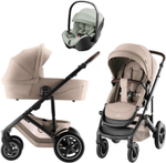 Коляска 3 в 1 Britax Roemer Smile 5Z Style и автокресло Baby-Safe Pro Style Sage green Teak