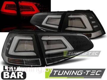 Задние фонари black led bar для VW Golf MK7