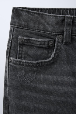 ZARA ДЖИНСЫ MOM FIT COMFORT, ЧЕРНЫЙ