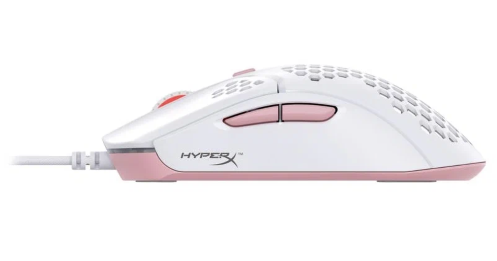 Игровая мышь HyperX Pulsefire Haste, белый/розовый