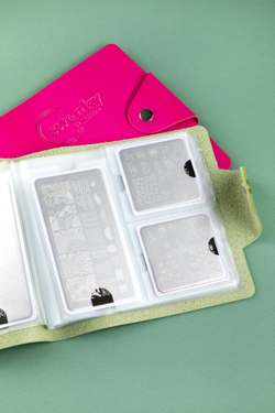 Swanky Stamping Кейс для пластин универсальный фуксия, на 20