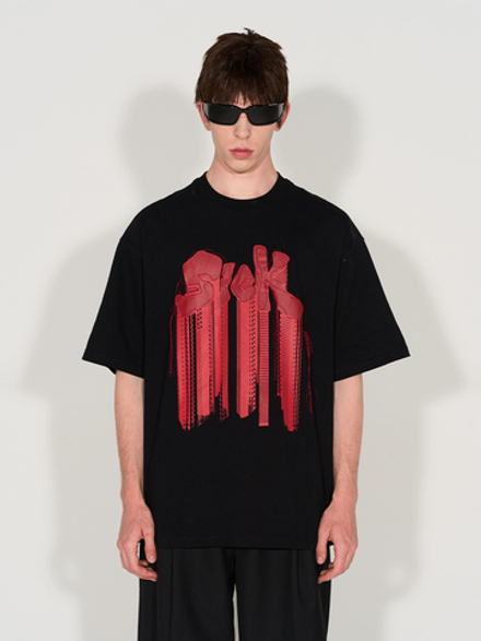 Футболка HARSHandCRUEL x BLIND "SicK" Oversized Tee