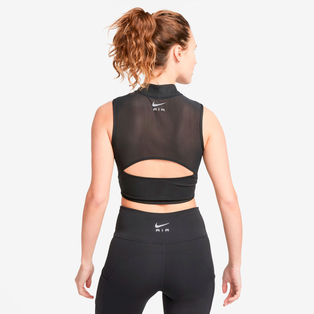 Женская теннисная майка Nike Dri-Fit Air Cropped Tank Top Women - Black