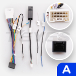 Комплект рамки с разъёмами 9" Mitsubishi RVR, ASX 2020-2022 Штатный экран, РФ/Япония квадратная ТИП2 (A) - Car-Smart 7264R9-1