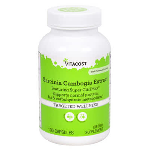 Vitacost, экстракт гарцинии камбоджийской (Garcinia Cambogia) с пиколинатом хрома и Super CitriMax®, 100 капсул