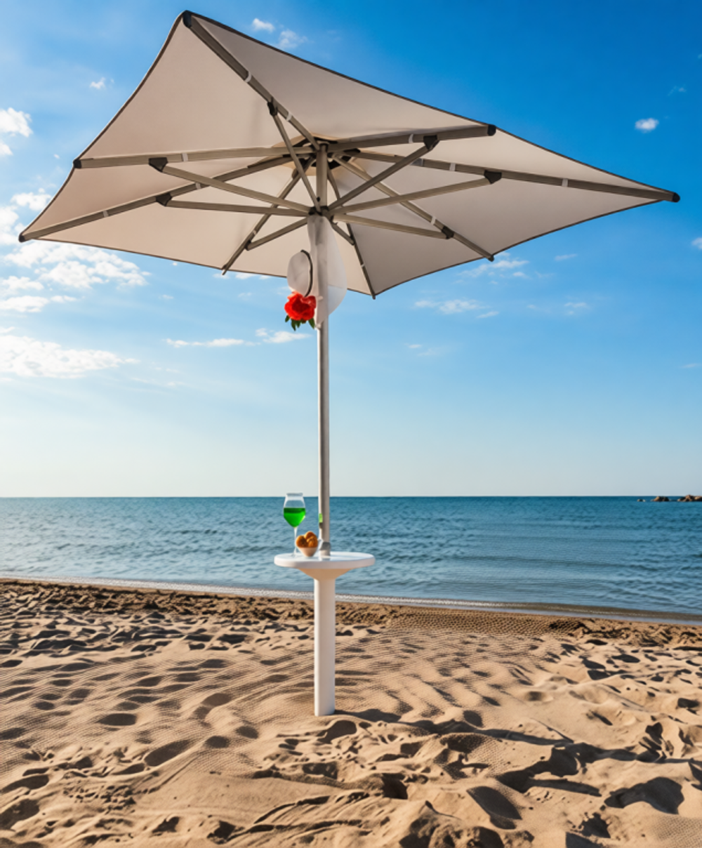 Опора со столиком для зонта Magnani Table, белый