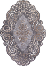 Ковер 00858C - GREY / BROWN - Прямоугольник - коллекция SAFIR размер 78*150 см