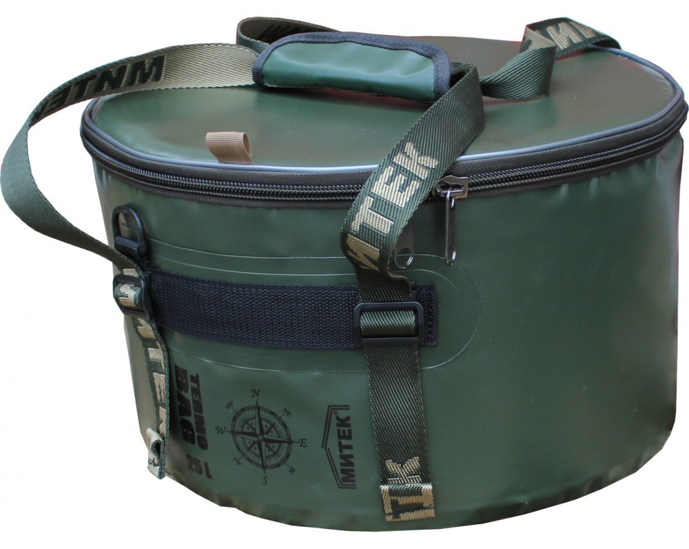 Сумка термос Митек круглая 40х20 (Хаки)