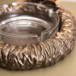 Пепельница Соколиная охота Бронза