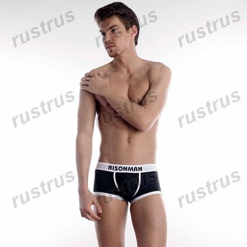 Мужские трусы хипсы черные Aisonman