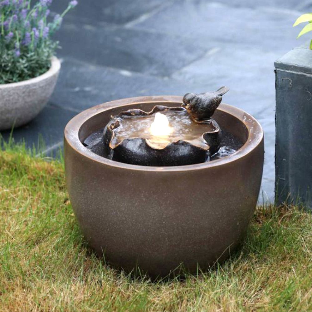 Waterfall Фонтан декоративный с подсветкой ''Кувшинка''