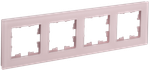 BRITE Рамка 4-местная РУ-4-2-Бр стекло розовый матовый IEK