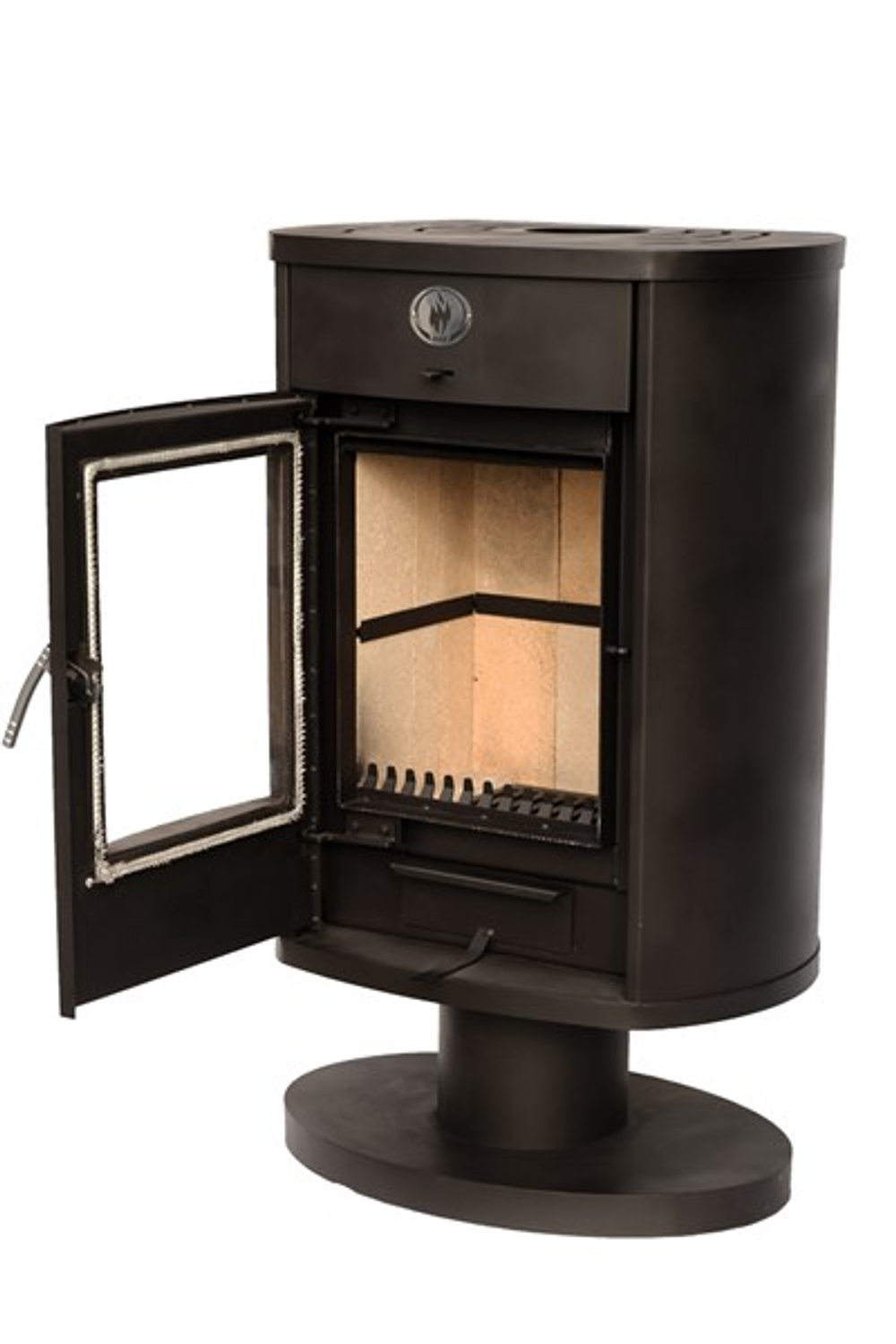 Печь-камин стальная "Сибирь" 10 кВт