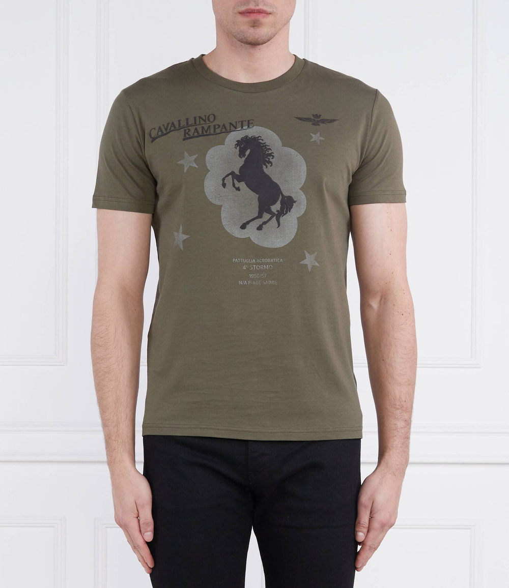 Футболка Aeronautica Militare - зеленый(TS2123J607)