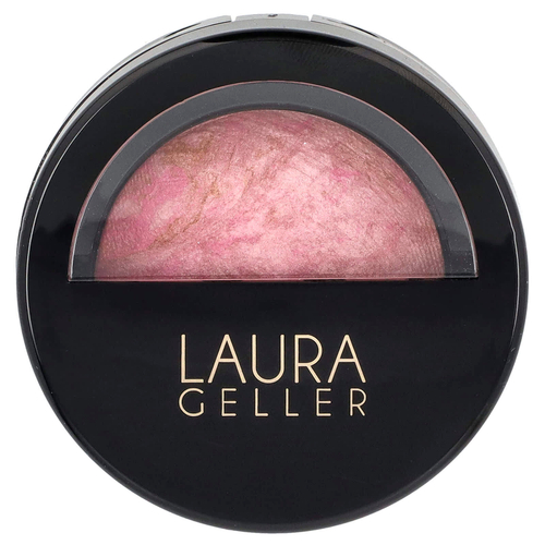 Laura Geller, Baked Blush-N-Brighten, румяна с эффектом мерцающего эффекта, 0018032B розовый кремовый, 4,5 г (0,16 унции)