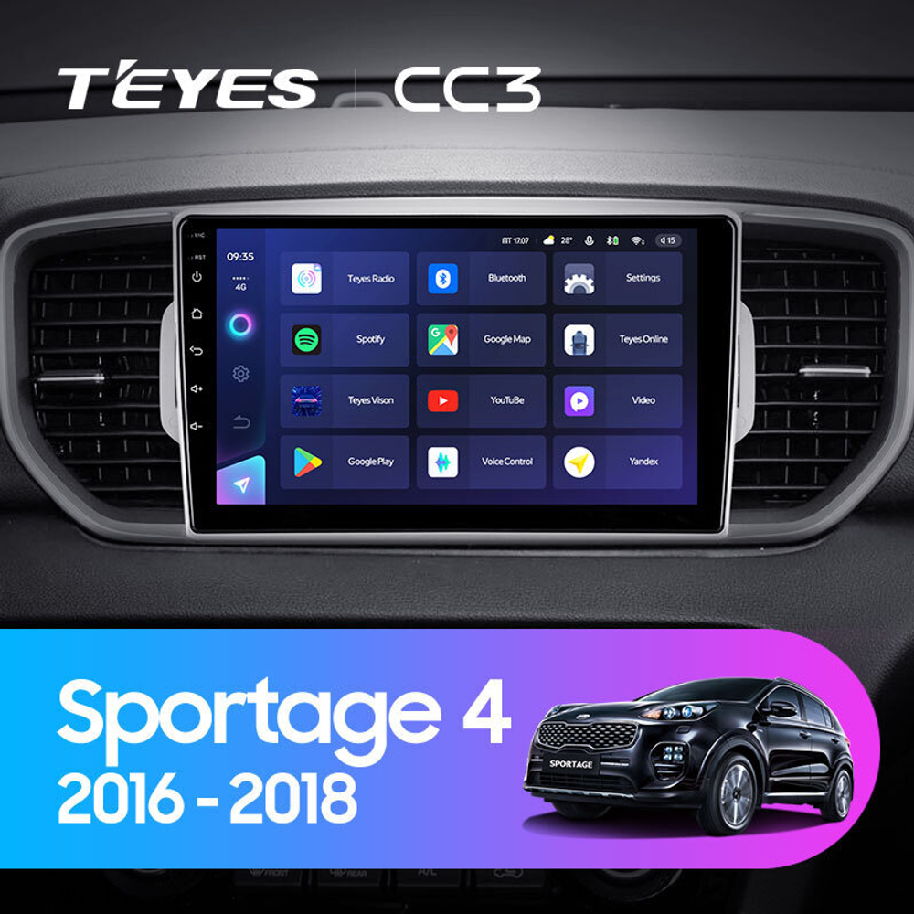 Teyes CC3 9" для KIA Sportage 2016-2018