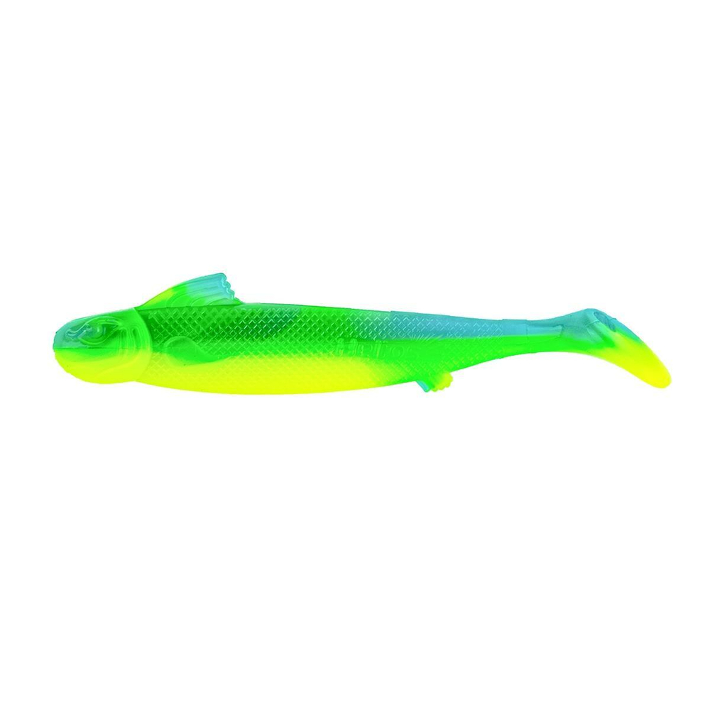 Виброхвост несъедоб. Jap 3,15"/8 см Blue Lime 100шт. (HS-32-040-N) Helios