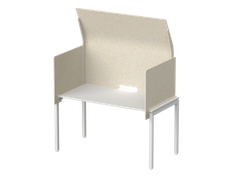 Кабина с высоким экраном-парусом 115х76х113