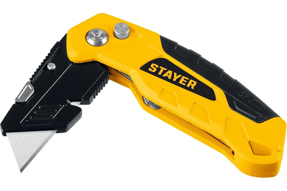 Строительный нож складной STAYER FOLD тип А24