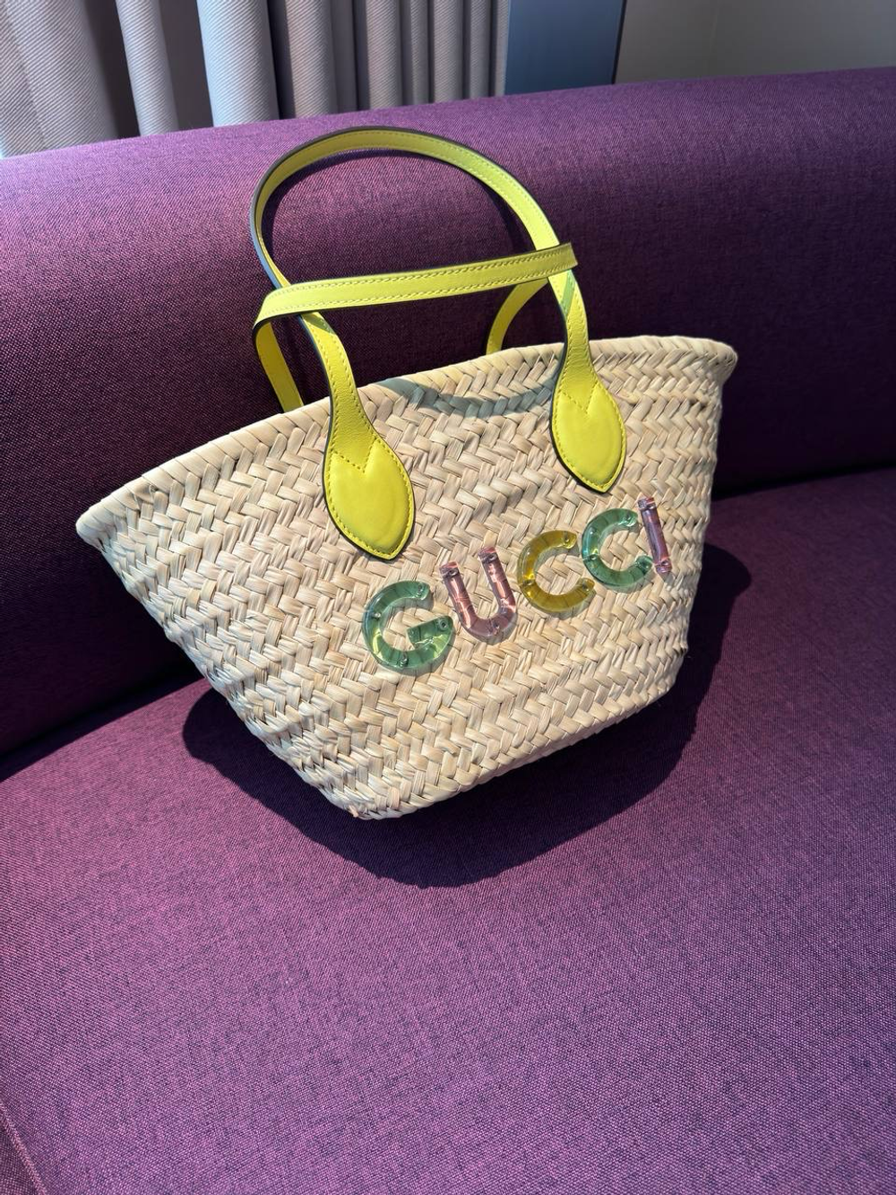 Сумка соломенная Gucci