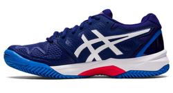 детские Кроссовки теннисные Asics Gel-Resolution 8 Clay GS - dive blue/white