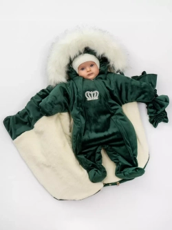 Конверт на выписку новорождённому зимний