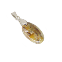 Кулон "Овал" опал древесный асс.