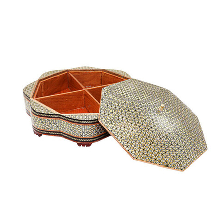 Шкатулка Хатам Кари 27HQ 751 (khatam-kari) сувенир из Ирана конфетница в технике хатамкари