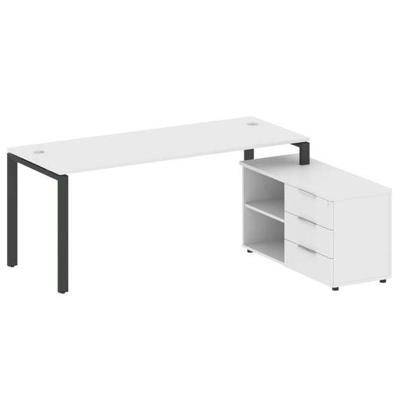 Метал Систем Рабочая станция с тумбой на П-образном м/к БП.РС-СТС-2.5 (R)