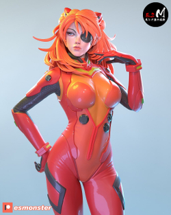 Евангелион Аска Лэнгли Сорью Фигурка NSFW Evangelion Asuka Langley Sohryu