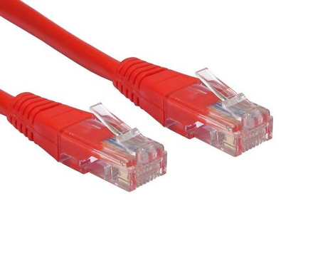 Патч-корд Ripo UTP Cat 5E, RJ45, 0,5 m (красный)