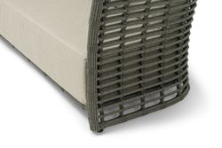 "Валенсия" диван из искусственного ротанга трехместный, цвет серый