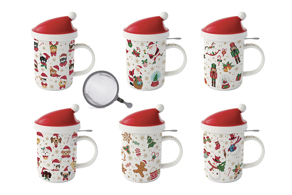Набор кружек 6шт 370мл Easy Life Рождественские подарки
