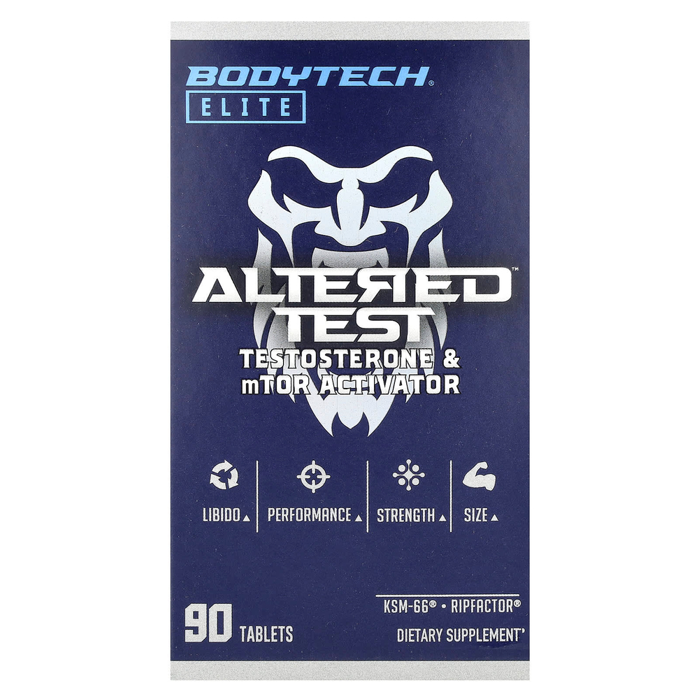 BodyTech, Altered ™ Test, тестостерон и активатор mTor, 90 таблеток