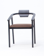Стул-кресло Zip-mebel Челси ПМ чёрный/коричневый