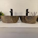 Раковина из речного камня ПАРА! RS-65549 40*39*15 0865