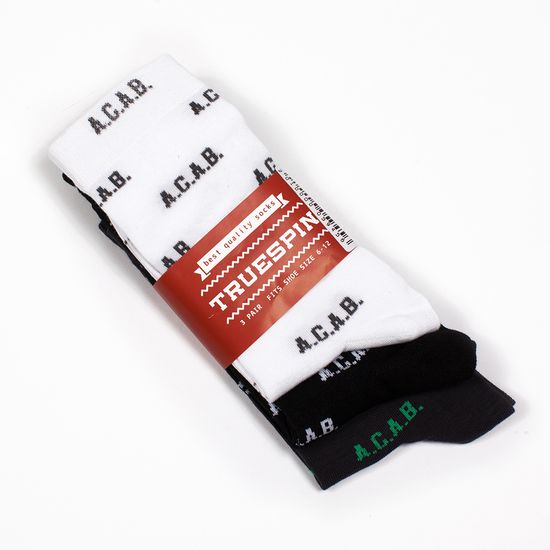 Носки TRUESPIN A.C.A.B. White
