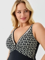 Купальник слитный зебра