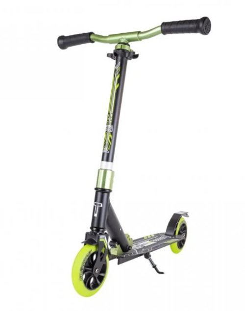 Самокат Tech Team Jogger 145, черный/зеленый