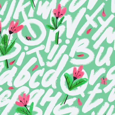 Весенние буквы