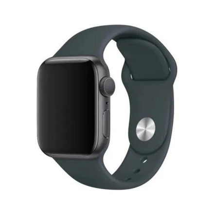 Силиконовый ремешок Apple Watch, 42/44/45, S/M, серый