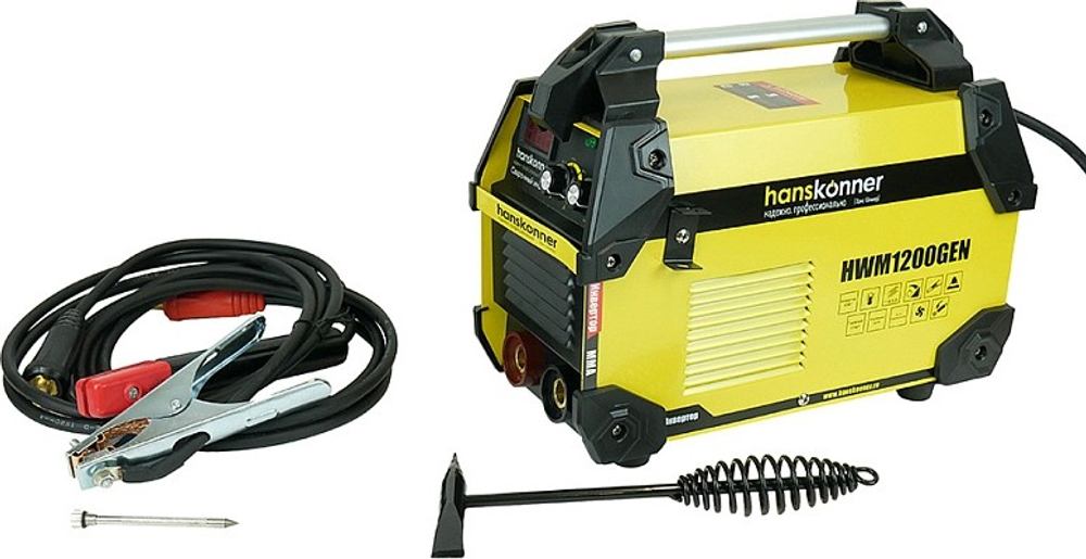Сварочный инвертор HANSKONNER HWM1200GEN работа от генератора
